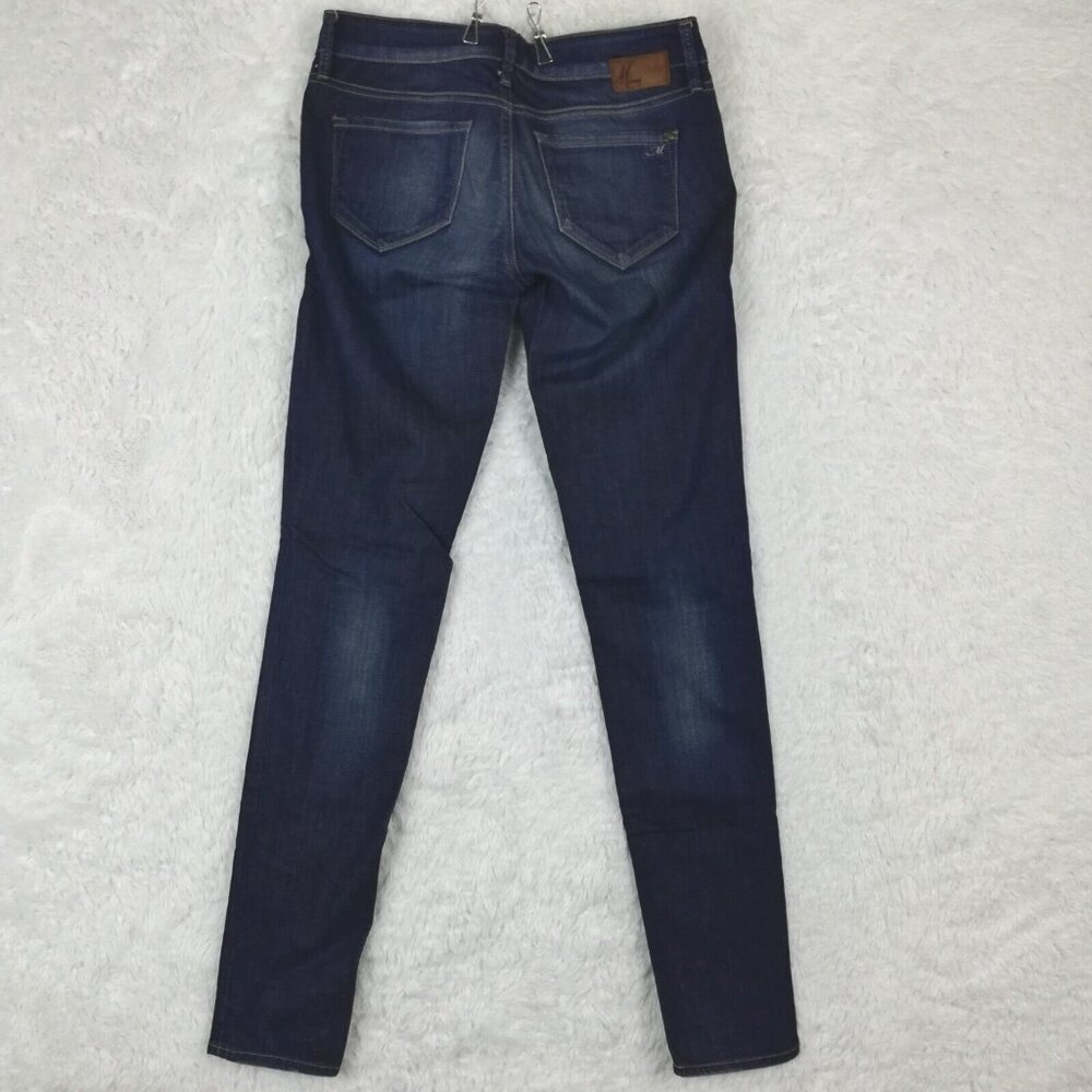 Mavi Womens Jeans Serena Super Skinny Blue Denim Dark Wash Ripped Stretch 28 - Picture 2 of 14